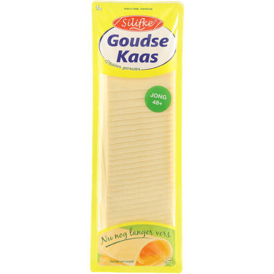 Foto van SILIFKE Goudse kaas jong op witte achtergrond