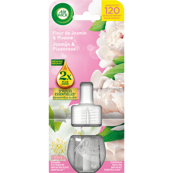 Foto van Airwick Electrical navulling jasmijn pioenroos op witte achtergrond