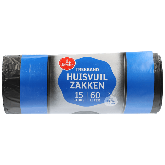 Foto van 1 de Beste Trekbandzakken 60 l transparant op witte achtergrond