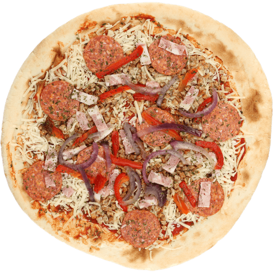 Foto van Daily Chef Pizza meatlovers op witte achtergrond