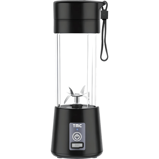 Foto van Draagbare blender op witte achtergrond