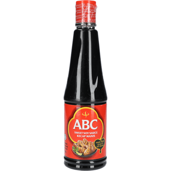 Foto van Abc Soy sauce sweet op witte achtergrond