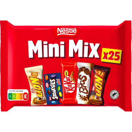 Foto van Nestlé Chocolade minimix 25st op witte achtergrond