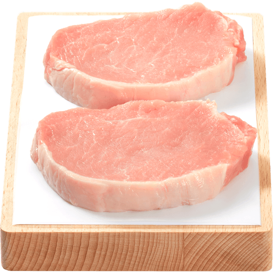 Foto van Vleeschmeesters Actie varkensfiletlap naturel 2 st. op witte achtergrond