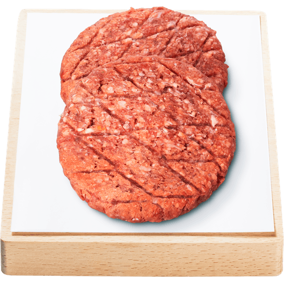 Foto van Vleeschmeesters Hamburgers jalapeño 2 stuks op witte achtergrond