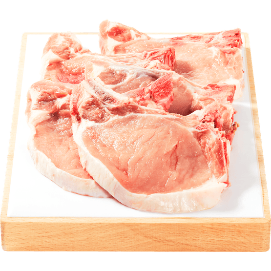 Foto van Vleeschmeesters Ribkarbonade 5 stuks op witte achtergrond