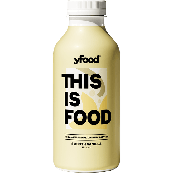 Foto van yfood Smooth vanilla op witte achtergrond