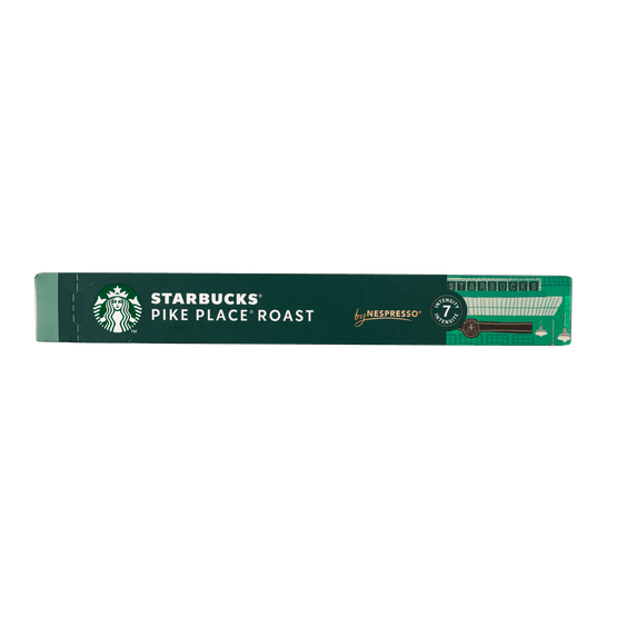 Foto van Starbucks Koffiecups pike place roast lungo medium op witte achtergrond