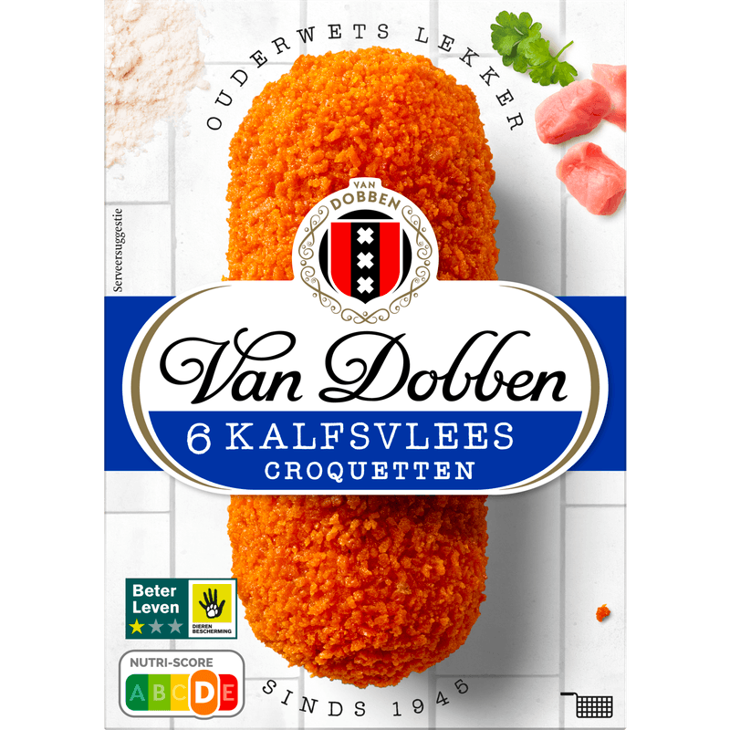 Van Dobben Kalfsvleescroquetten 6 stuks