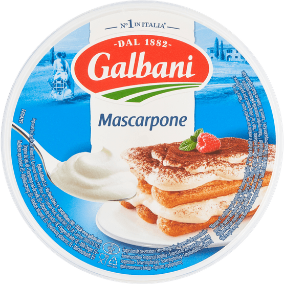 Foto van Galbani Mascarpone op witte achtergrond