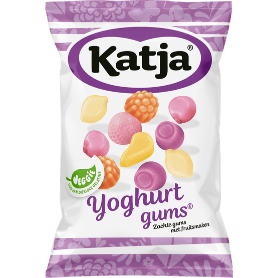 Foto van Katja Yoghurtgums op witte achtergrond