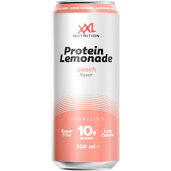 Foto van XXL NUTRITION Protein lemonade peach op witte achtergrond