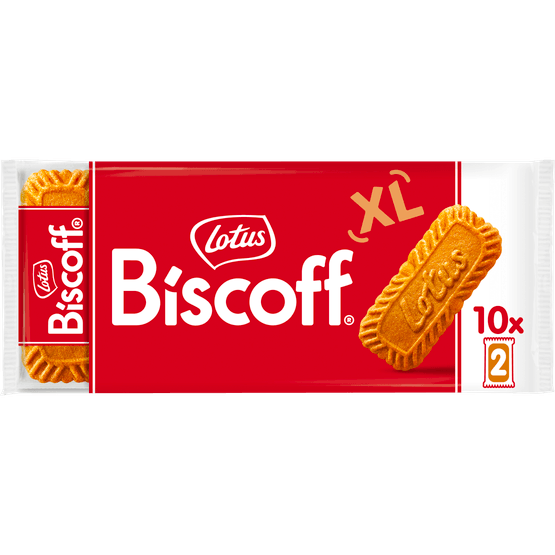 Foto van Lotus Biscoff speculoos original 10x2 st. op witte achtergrond