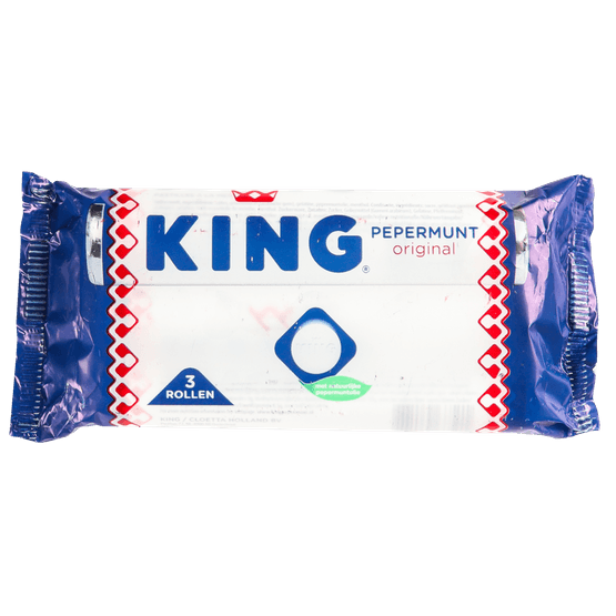 Foto van King Pepermunt 3 st. op witte achtergrond
