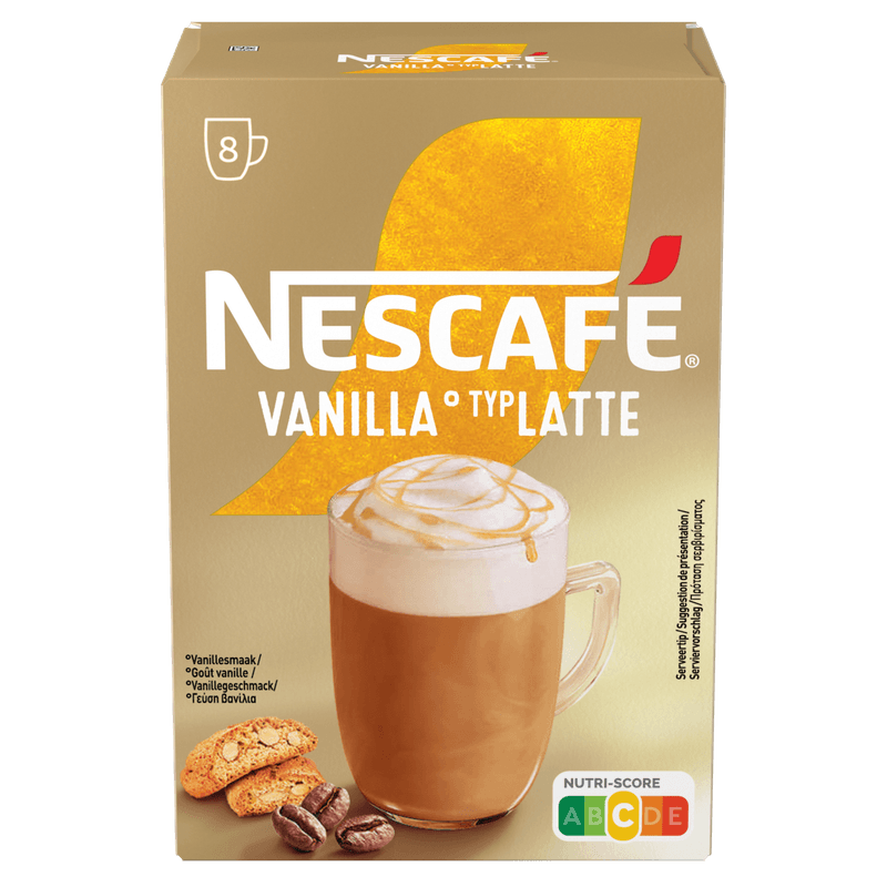 Nescafé Oploskoffie vanille latte 8 st.