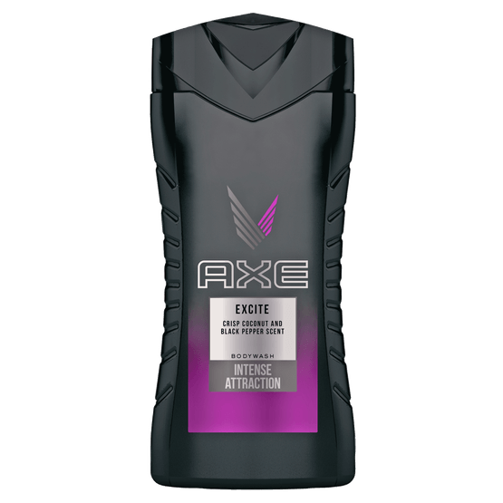 Foto van AXE Douchegel excite op witte achtergrond