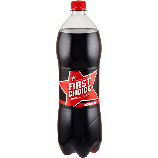 Foto van First Choice Cola regular op witte achtergrond
