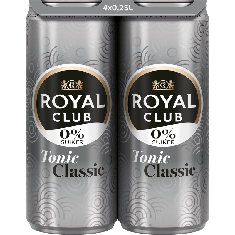 Royal Club 0% Suiker Tonic Classic 4x250ML