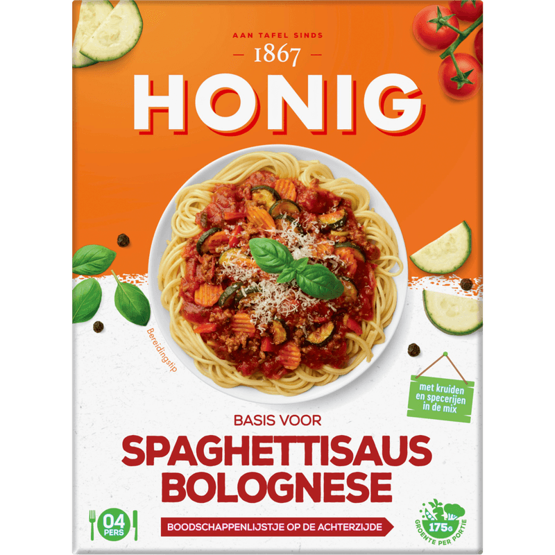 Honig Mix voor spaghettisaus bolognese