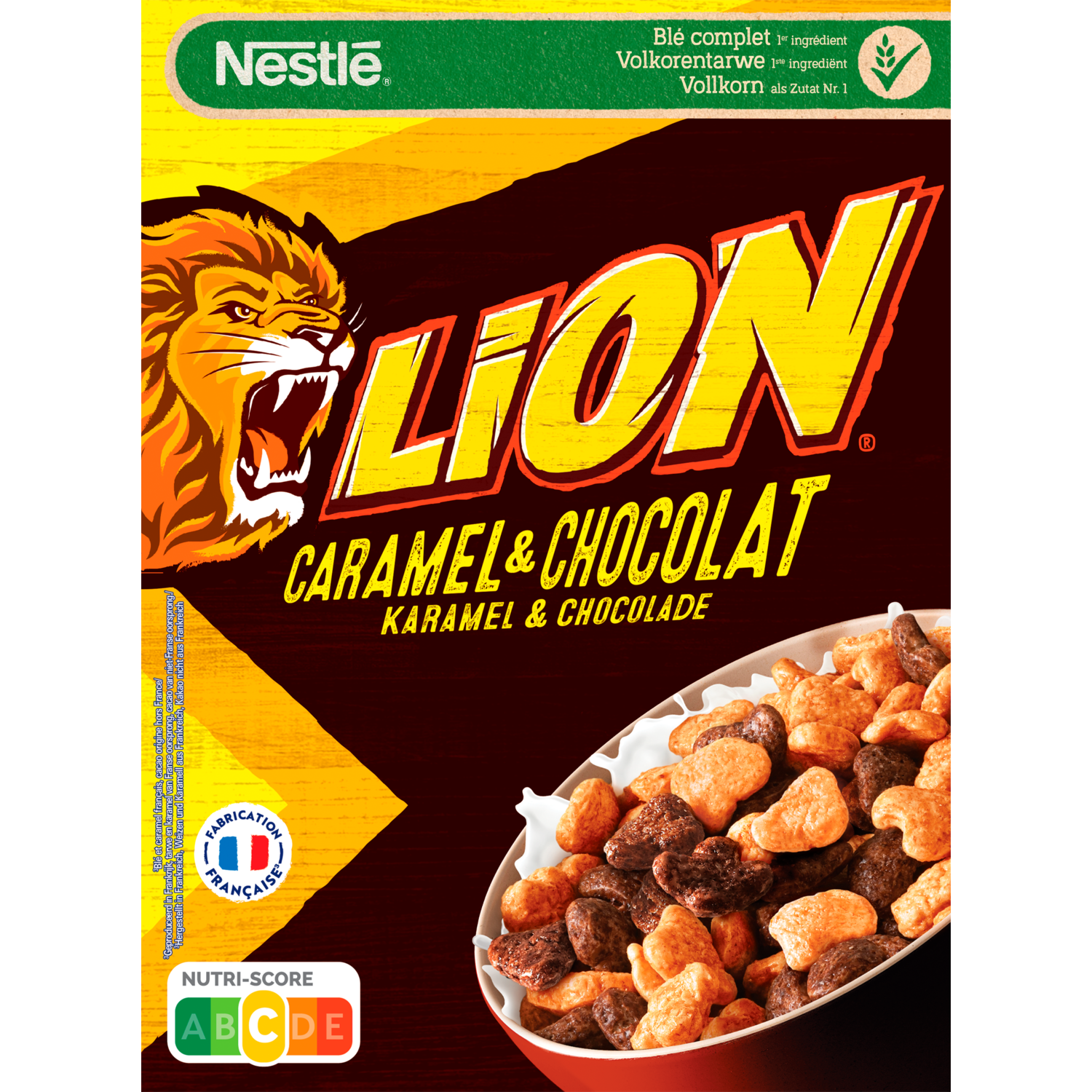 Nestlé Lion ontbijtgranen karamel chocolade