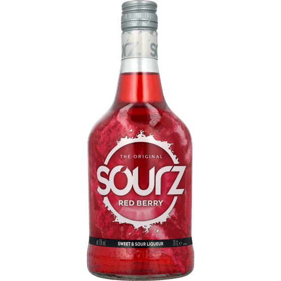 Foto van Sourz Red berry op witte achtergrond