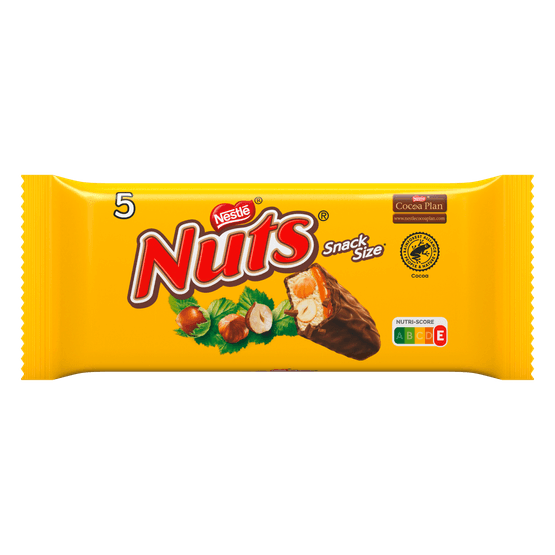 Foto van Nestlé Nuts 5-pack op witte achtergrond