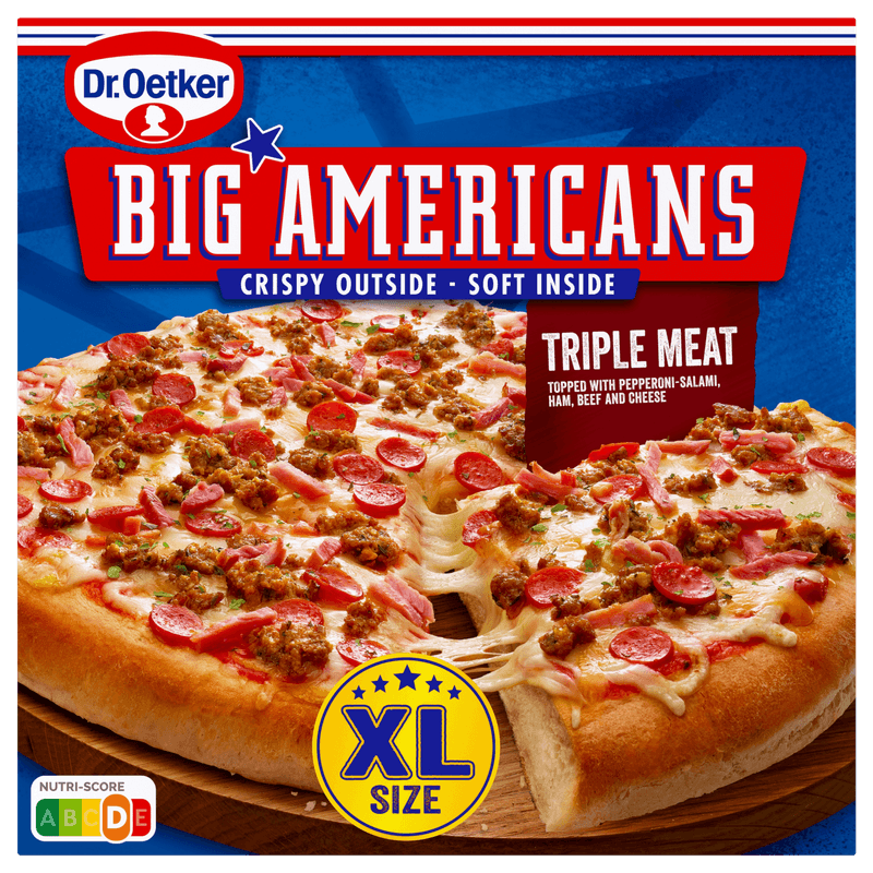 Dr. Oetker Big Americans pizza XL triple meat