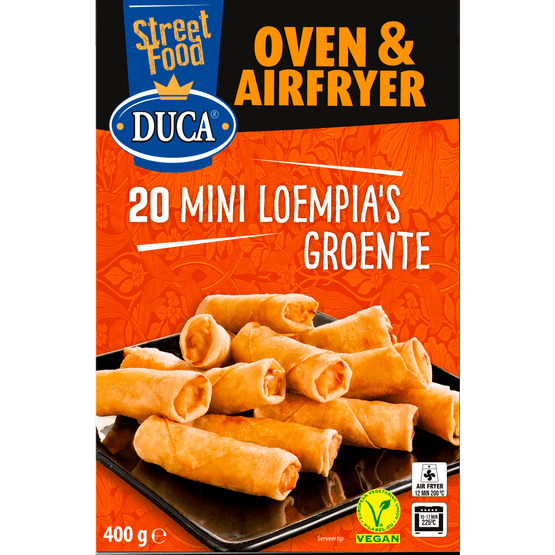 Foto van Duca Oven mini loempia's 20 stuks op witte achtergrond