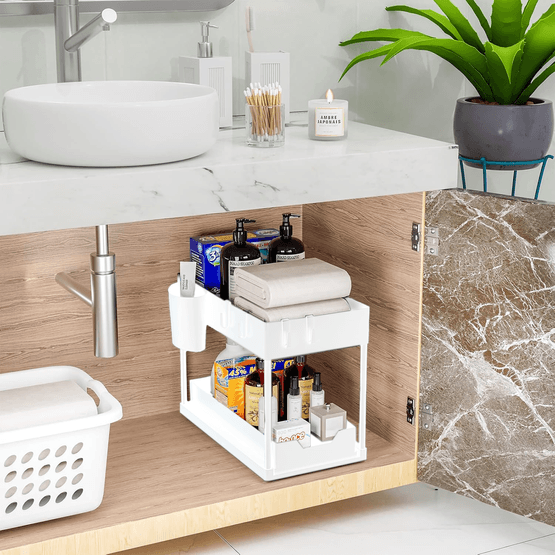 Foto van Nexxt Opbergrek gootsteen wit op witte achtergrond