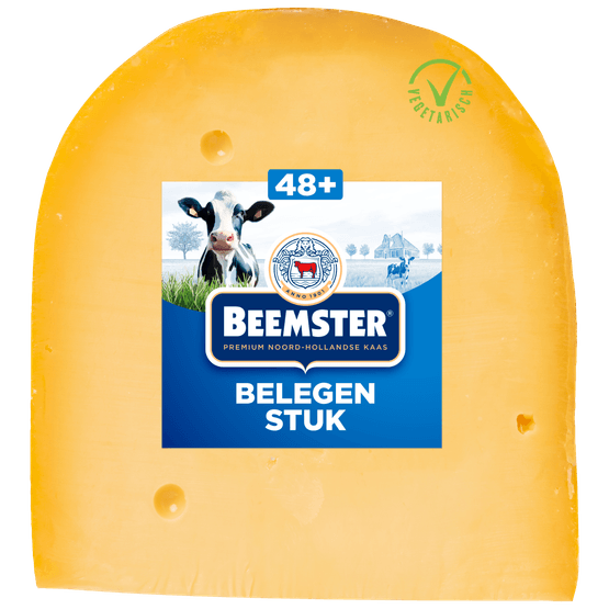 Foto van Beemster belegen 48+ stuk op witte achtergrond