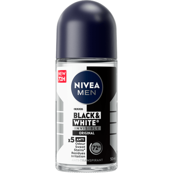Foto van Nivea Deoroller black & white op witte achtergrond