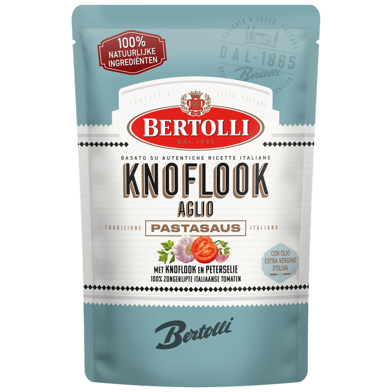Bertolli Pastasaus in zak knoflook