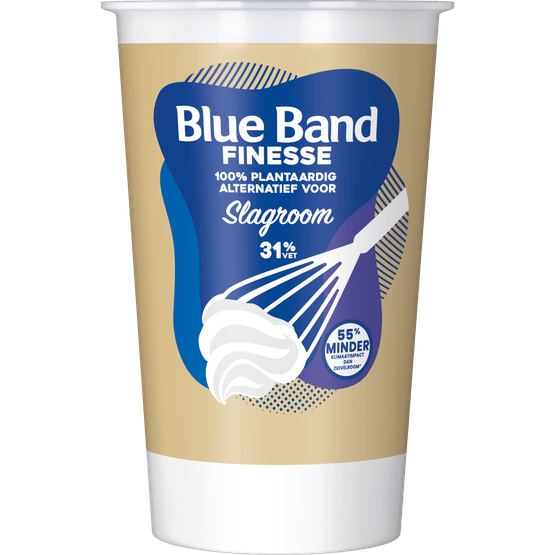 Foto van Blue Band Alternatief slagroom finesse plant op witte achtergrond