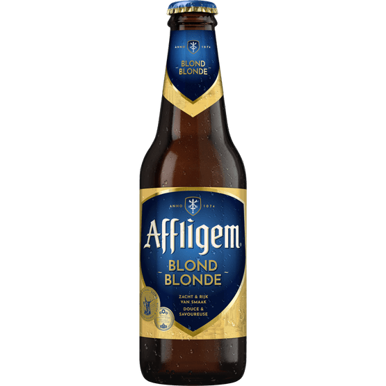 Foto van Affligem Blond op witte achtergrond