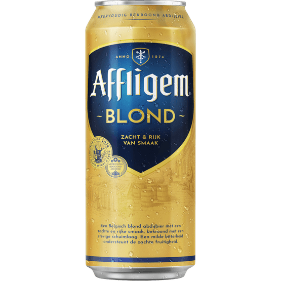 Foto van Affligem Blond op witte achtergrond
