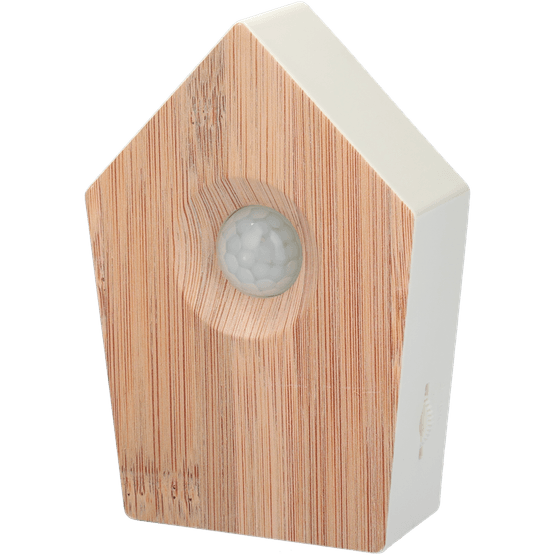 Foto van Yu-La Vogelzangdoosje met sensor op witte achtergrond