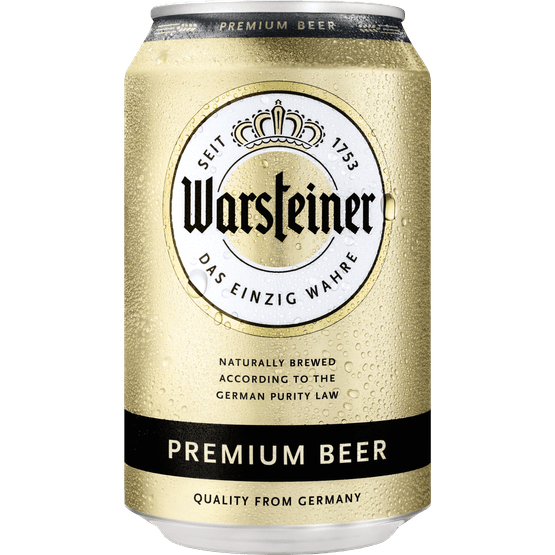 Foto van Warsteiner Pilsener op witte achtergrond