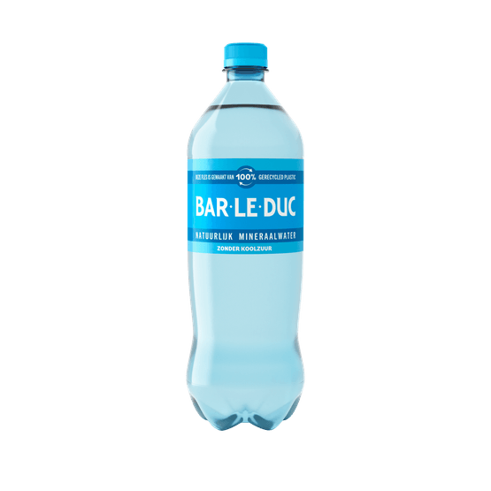 Foto van Bar le Duc Mineraalwater koolzuurvrij op witte achtergrond