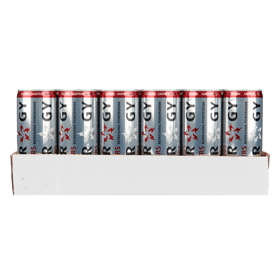 Foto van Slammers Energy drink 24x250ml op witte achtergrond
