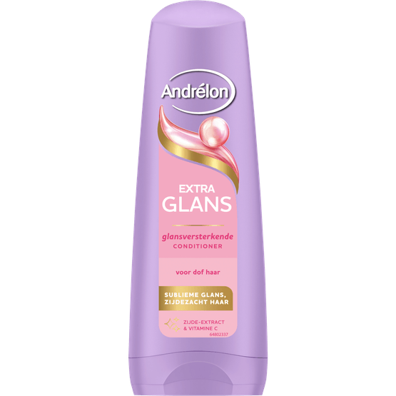 Foto van Andrélon Cremespoeling extra glans op witte achtergrond