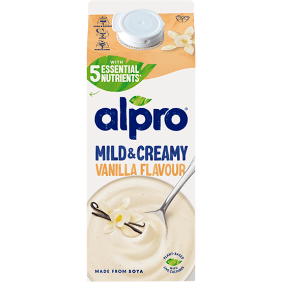 Foto van Alpro Mild & Creamy vanille op witte achtergrond