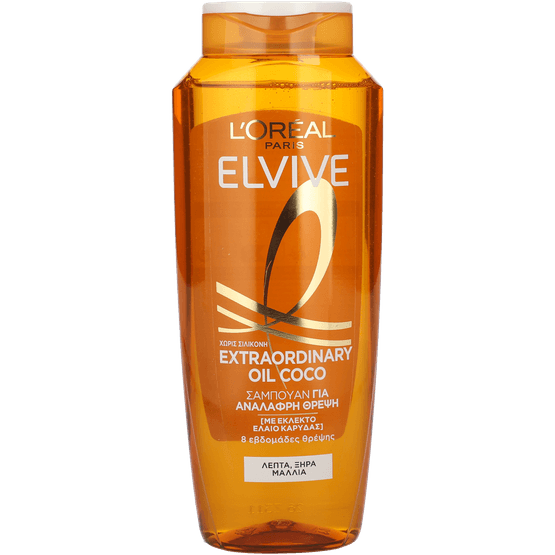 Foto van Elvive Shampoo extraordinairy coco op witte achtergrond