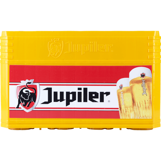 Foto van Jupiler Pilsener op witte achtergrond