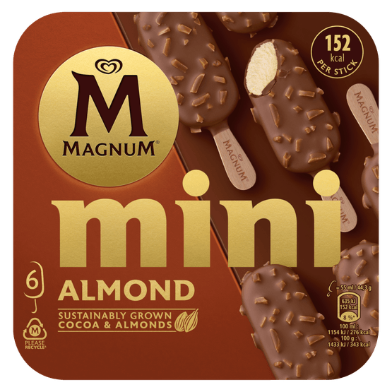 Foto van Ola Magnum mini almond op witte achtergrond