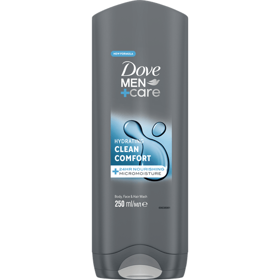 Foto van Dove Douchegel men care clean comfort op witte achtergrond