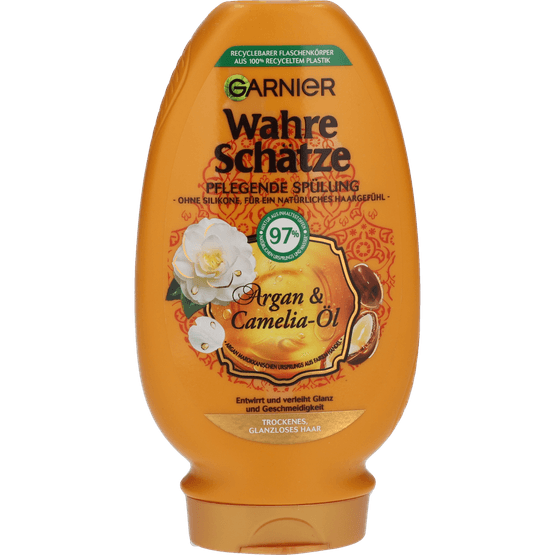 Foto van Garnier Cremespoeling argan- & camelia olie op witte achtergrond