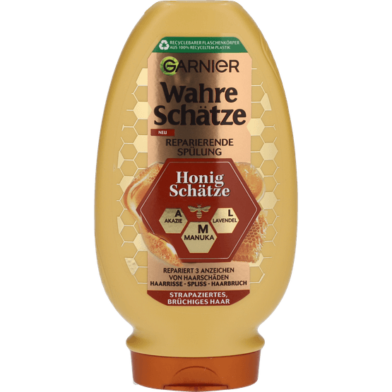 Foto van Garnier Cremespoeling honinggoud op witte achtergrond