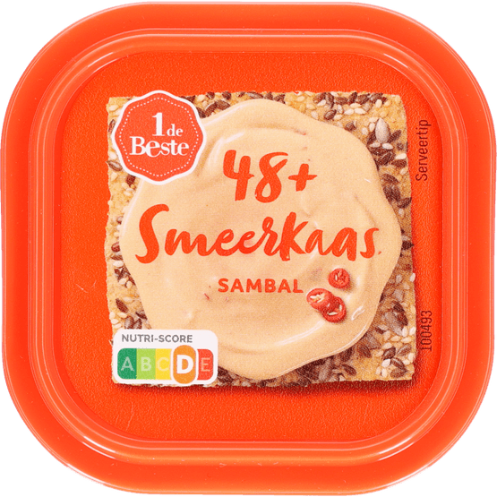 Foto van 1 de Beste Smeerkaas sambal 48+ op witte achtergrond