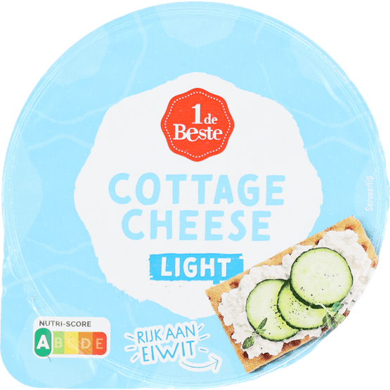 Foto van 1 de Beste Cottage cheese light op witte achtergrond