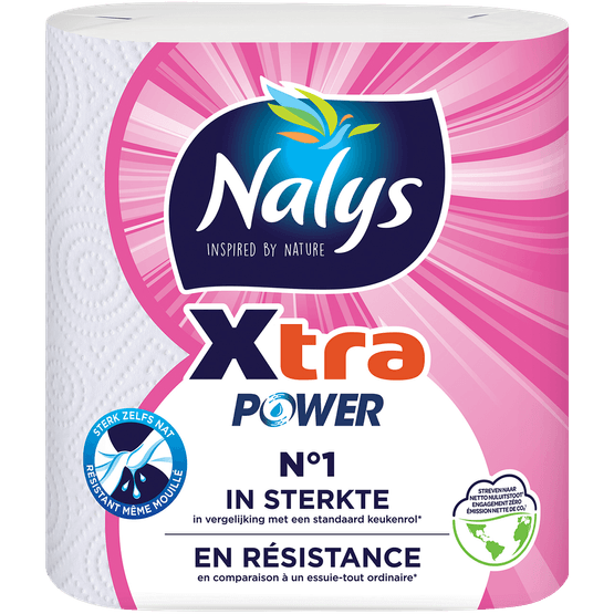 Foto van Nalys Keukenpapier xtra power op witte achtergrond